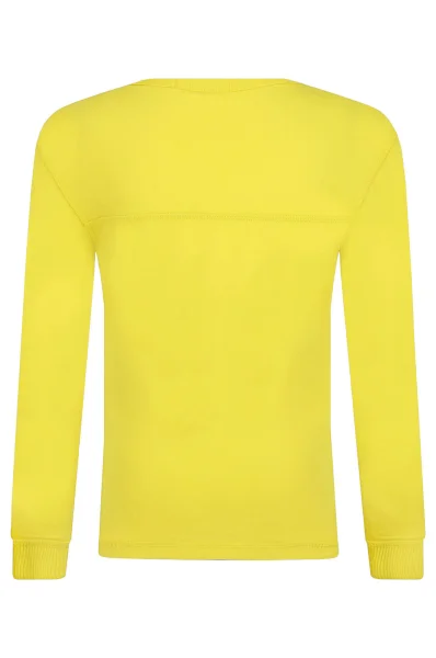 Tričko s dlouhým rukávem | Regular Fit CALVIN KLEIN JEANS žlutý