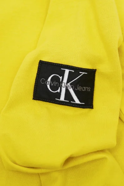 Tričko s dlouhým rukávem | Regular Fit CALVIN KLEIN JEANS žlutý