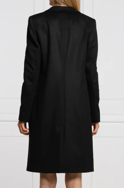Vlněný kabát Canati4 | s příměsí kašmíru BOSS BLACK černá