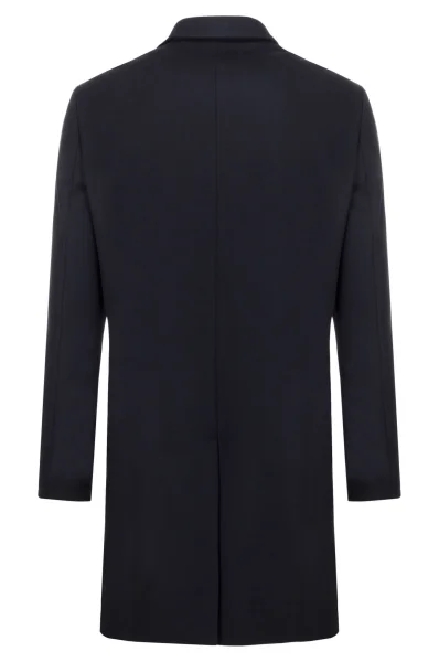 Vlněný kabát Carlo Calvin Klein tmavě modrá