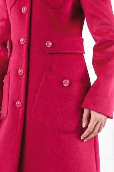 Kabát Long Boutique Moschino růžová