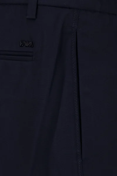 Kalhoty | Tapered Emporio Armani tmavě modrá