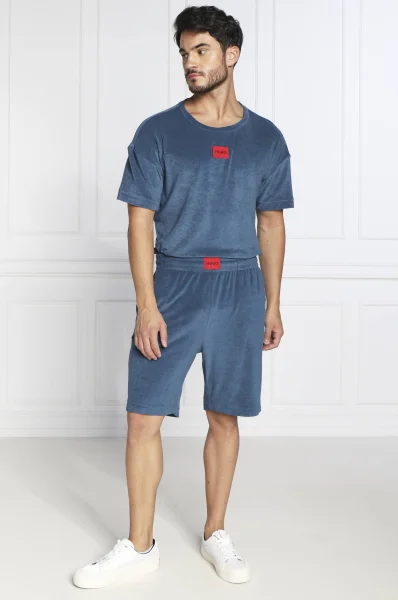 Pyžamo Terry Me | Regular Fit Hugo Bodywear 	tyrkysová