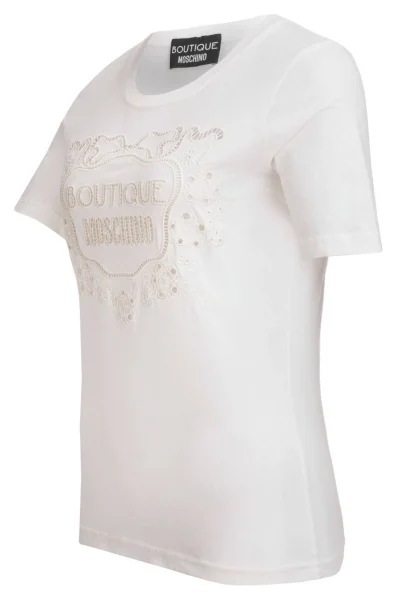 Tričko Boutique Moschino krémová