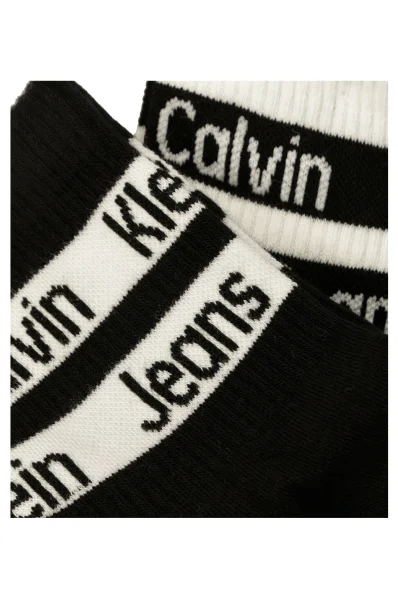 Ponožky 2-pack 2P LOGO RIBBON CALVIN KLEIN JEANS černá