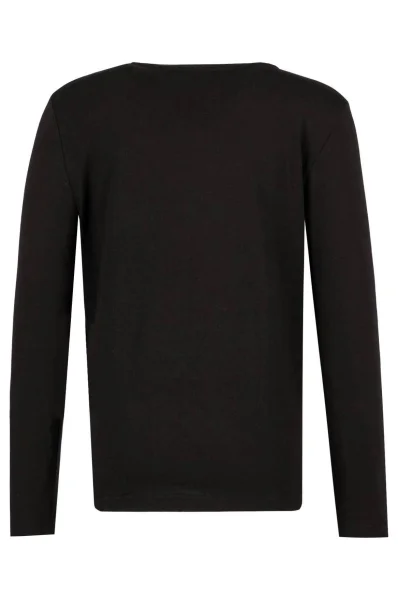 Tričko s dlouhým rukávem H18 | Regular Fit BOSS Kidswear černá
