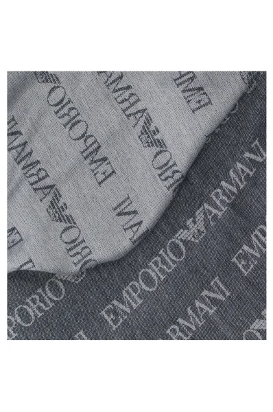 Vlněný šála Emporio Armani šedý