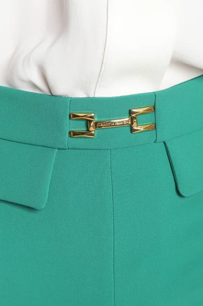 Kalhoty | Skinny fit Elisabetta Franchi zelený