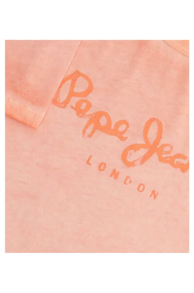 Tričko Fonso | Regular Fit Pepe Jeans London oranžový