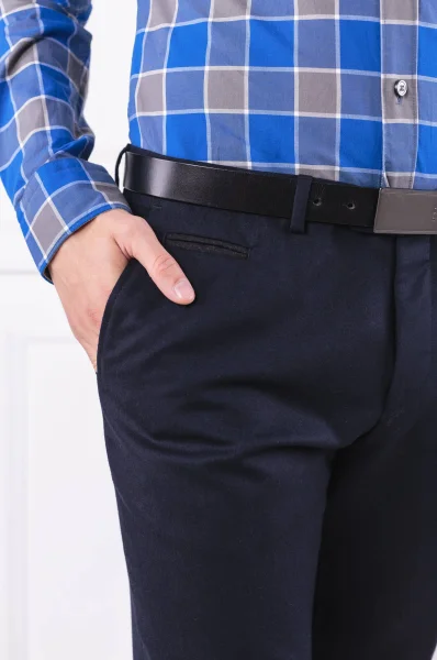 Vlněné kalhoty Wilhelm 3 | Extra slim fit BOSS BLACK tmavě modrá