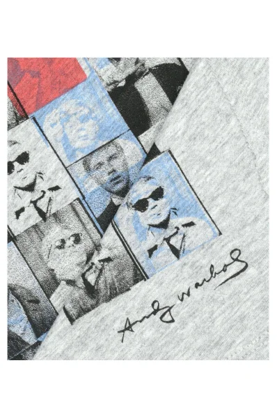 Tričko Elvis Andy Warhol | Regular Fit Pepe Jeans London šedý