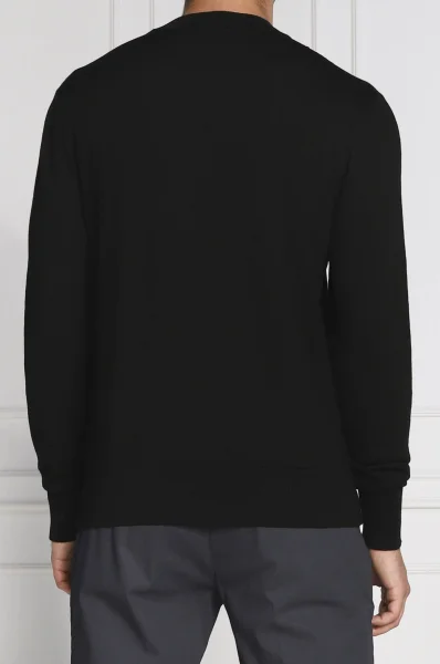 Vlněný svetr | Slim Fit Versace Jeans Couture černá