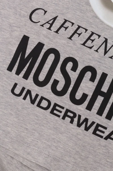 Tričko Moschino Underwear popelavě šedý