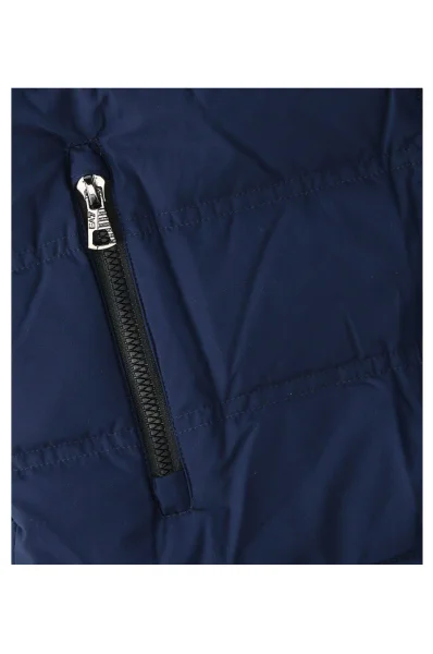 Péřová bunda | Regular Fit EA7 tmavě modrá