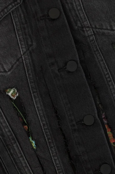 Kurtka jeansowa Vintage | Regular Fit GUESS černá