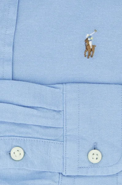 Košile | Regular Fit přidáním lnu POLO RALPH LAUREN modrá