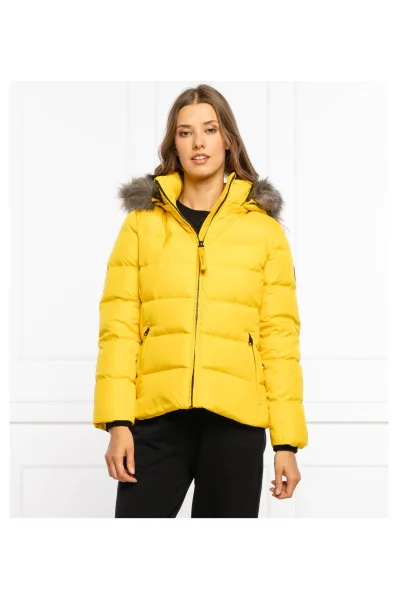 Péřová bunda ESSENTIAL | Regular Fit Calvin Klein žlutý