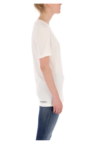 Tričko Logo Pocket | Regular Fit Karl Lagerfeld bílá