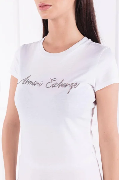 Tričko | Regular Fit Armani Exchange bílá