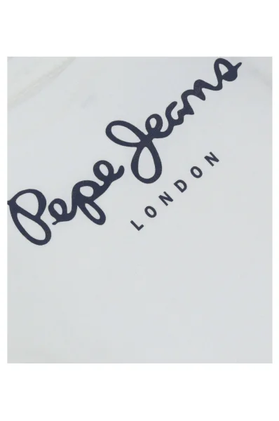 Tričko s dlouhým rukávem New Herman Jr. | Regular Fit Pepe Jeans London bílá