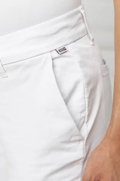 Kalhoty Meridian 1 | Slim Fit Napapijri bílá