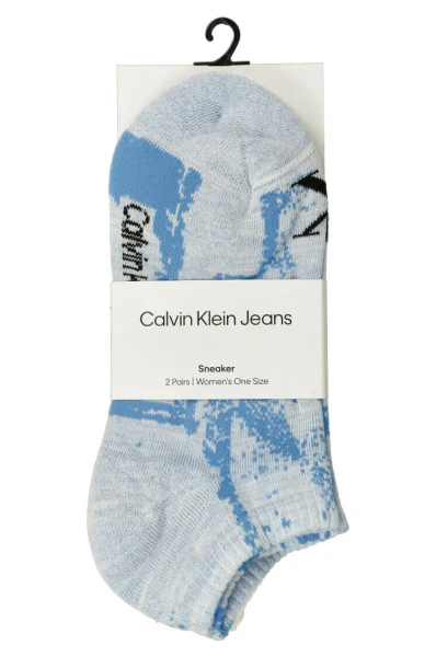 Ponožky 2-pack 2P DISTORTED CALVIN KLEIN JEANS bílá