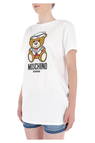 Tričko | Regular Fit Moschino Swim bílá