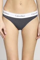 Tanga Calvin Klein Underwear grafitově šedá