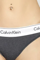 Tanga Calvin Klein Underwear grafitově šedá