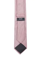 Hedvábná kravata BOSS BLACK růžová