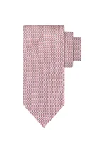 Hedvábná kravata BOSS BLACK růžová