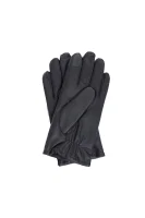 Kožené rukavice Basic Tommy Hilfiger černá