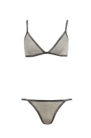 Podprsenka + Bokovky Calvin Klein Underwear popelavě šedý