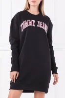 Šaty LOGO Tommy Jeans černá
