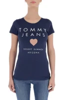 Tričko TJW HEART LOGO | Slim Fit Tommy Jeans tmavě modrá