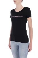 T-shirt | Regular fit | Stretch Emporio Armani černá