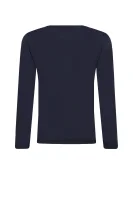 Tričko s dlouhým rukávem | Regular Fit Emporio Armani tmavě modrá