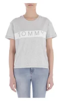 Tričko | Regular Fit Tommy Jeans popelavě šedý