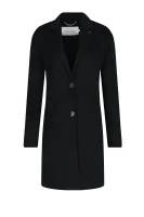 Vlněný kabát Calvin Klein černá