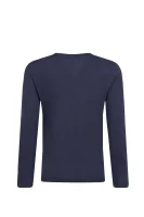 Tričko s dlouhým rukávem VARSITY | Regular Fit Tommy Hilfiger tmavě modrá