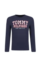 Tričko s dlouhým rukávem VARSITY | Regular Fit Tommy Hilfiger tmavě modrá