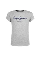 T-shirt Art | Regular Fit Pepe Jeans London šedý