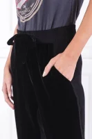 Kalhoty DIARIO | Regular Fit |s příměsí hedvábí Pinko černá