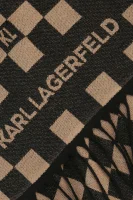 Vlněný šála Karl Lagerfeld béžová
