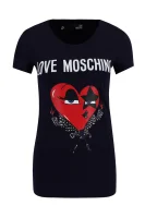 Tričko | Slim Fit Love Moschino tmavě modrá