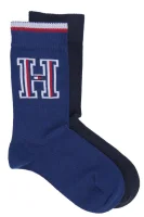Ponožky 2-pack TH BOYS BIG H SOCK 2P Tommy Hilfiger modrá
