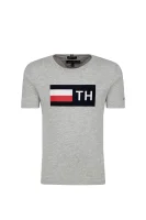 Tričko | Regular Fit Tommy Hilfiger šedý