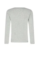 Tričko s dlouhým rukávem | Slim Fit BOSS Kidswear šedý