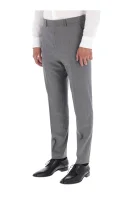 Vlněné kalhoty Pirko | Slim Fit | s příměsí kašmíru BOSS BLACK šedý