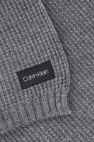 Šála WAFFLE Calvin Klein šedý